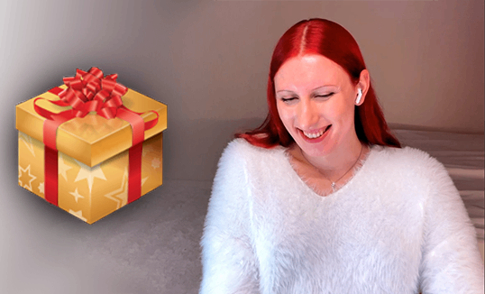 Send me a secret gift background